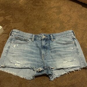 Lucky Brand Blue Distressed Jean Shorts